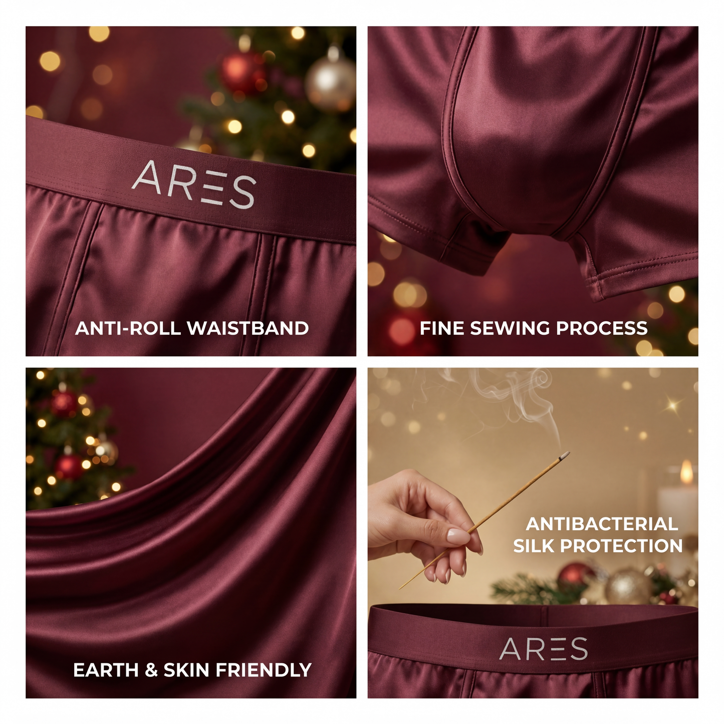 Eksklusive silkebokser | Komfort hele dagen Bourgogne (NY)