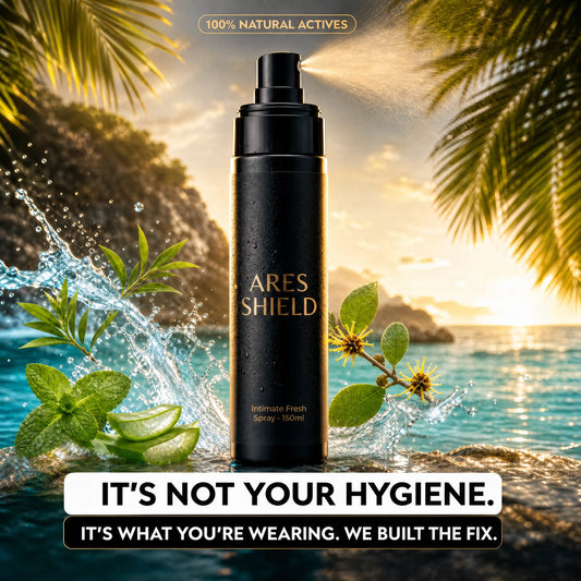 ARES Shield - antibakteriel intim beskyttelsesspray til mænd